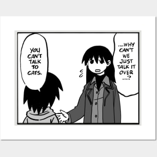 Mudwizard draws that panel of sakaki's conflict solving skill with cats / azumanga daioh Posters and Art